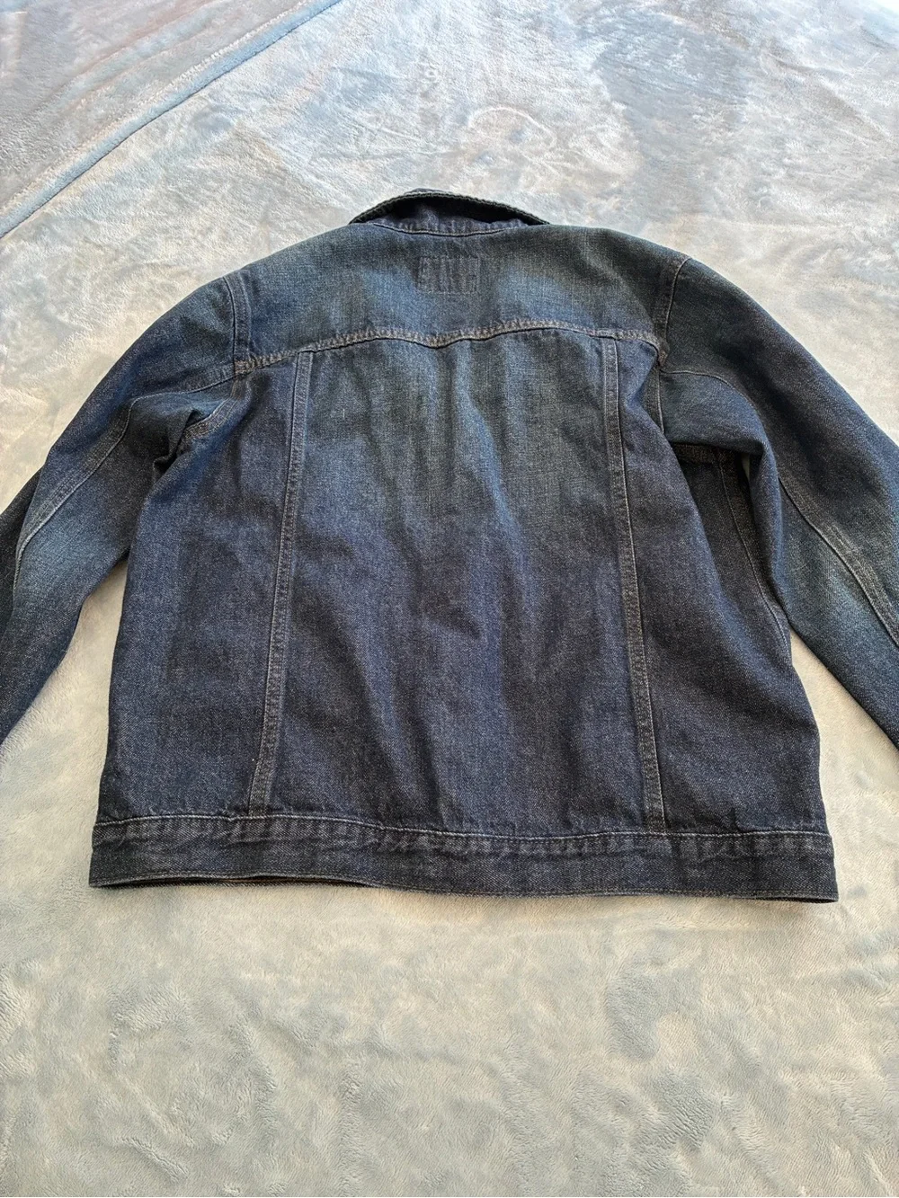 The Children's Place Dark Blue Denim Jacket with Button Front